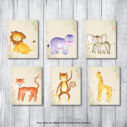 Safari nursery prints Safari animals decor safari gift Safari wall prints